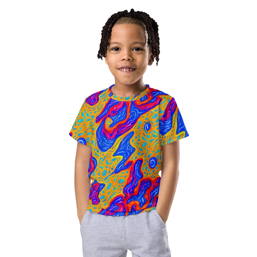 Magnetic Current on Kids Crew Neck T-Shirt — Front