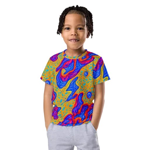 Magnetic Current on a Kids Crew Neck T-Shirt