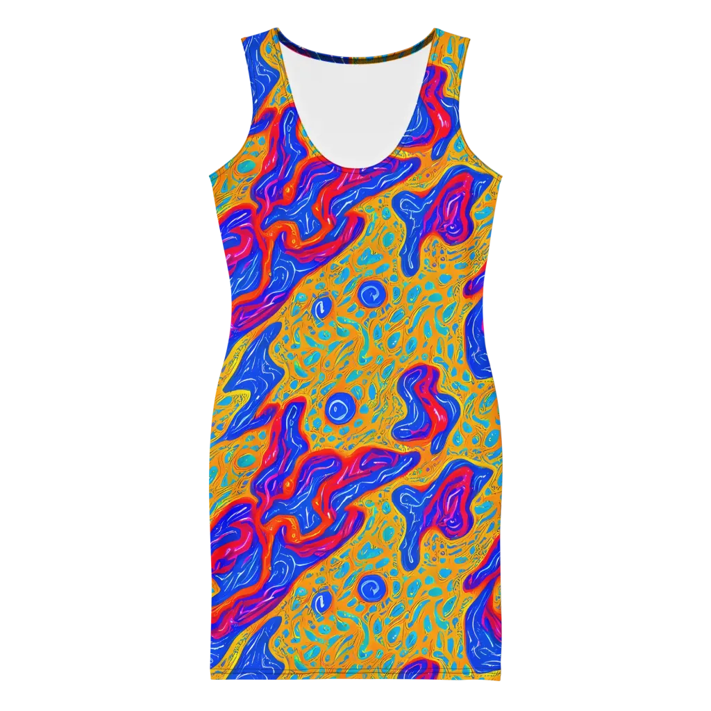 Magnetic Current on Bodycon Dress — Front