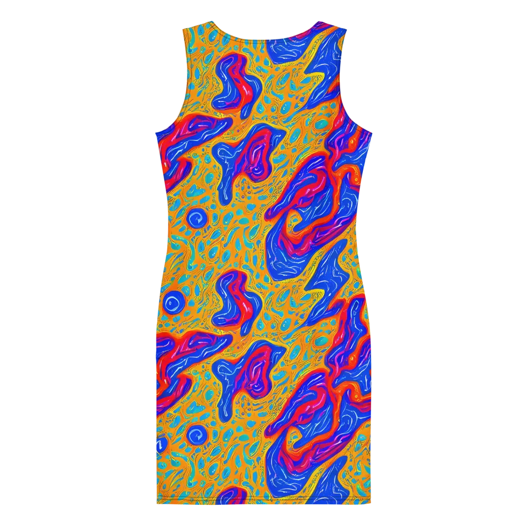 Magnetic Current on Bodycon Dress — Back