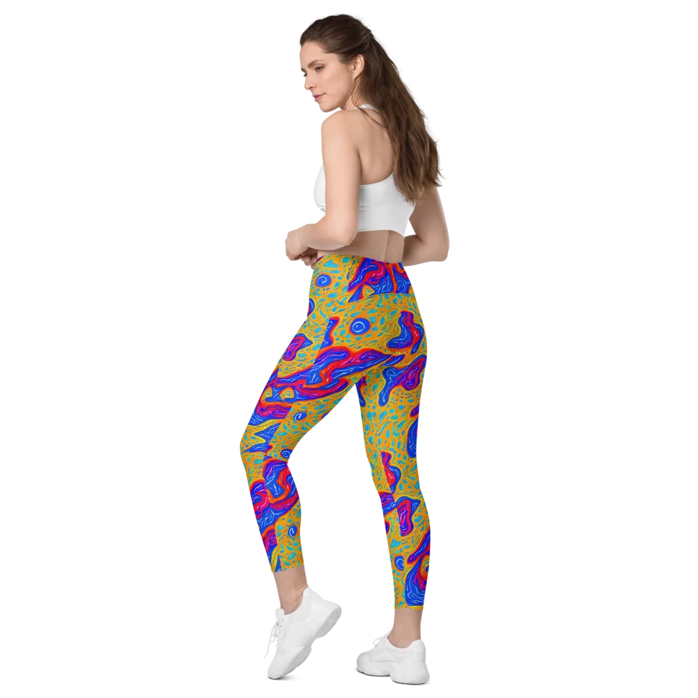 Magnetic Current on Leggings with Pockets — Left Back