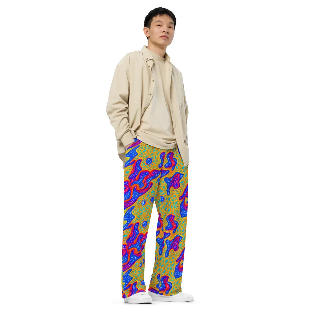 Magnetic Current on Wide-Leg Pants — Right Front