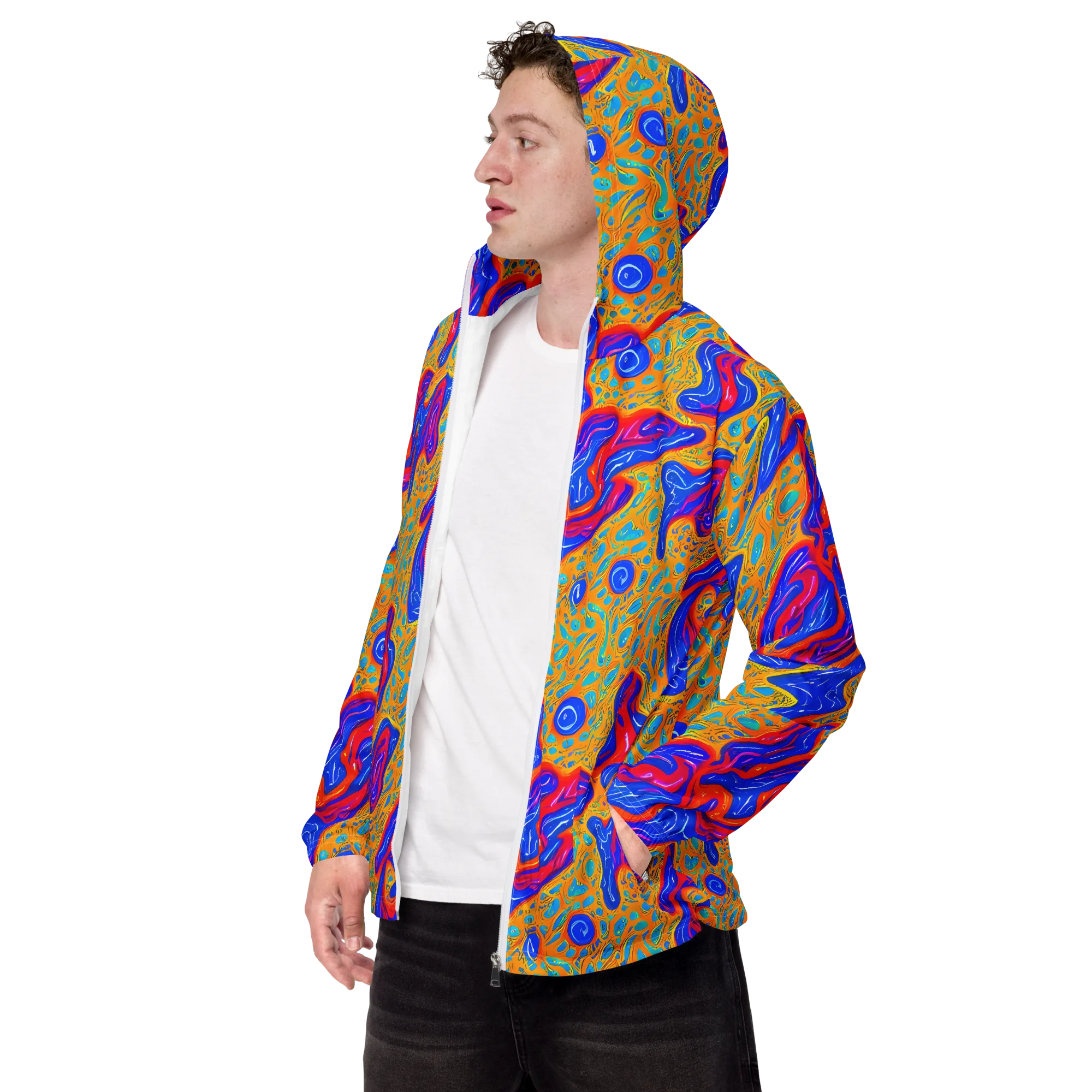 Magnetic Current on Men's Windbreaker — Left Front