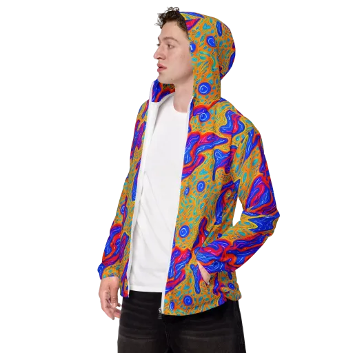 Magnetic Current on a Men's Windbreaker