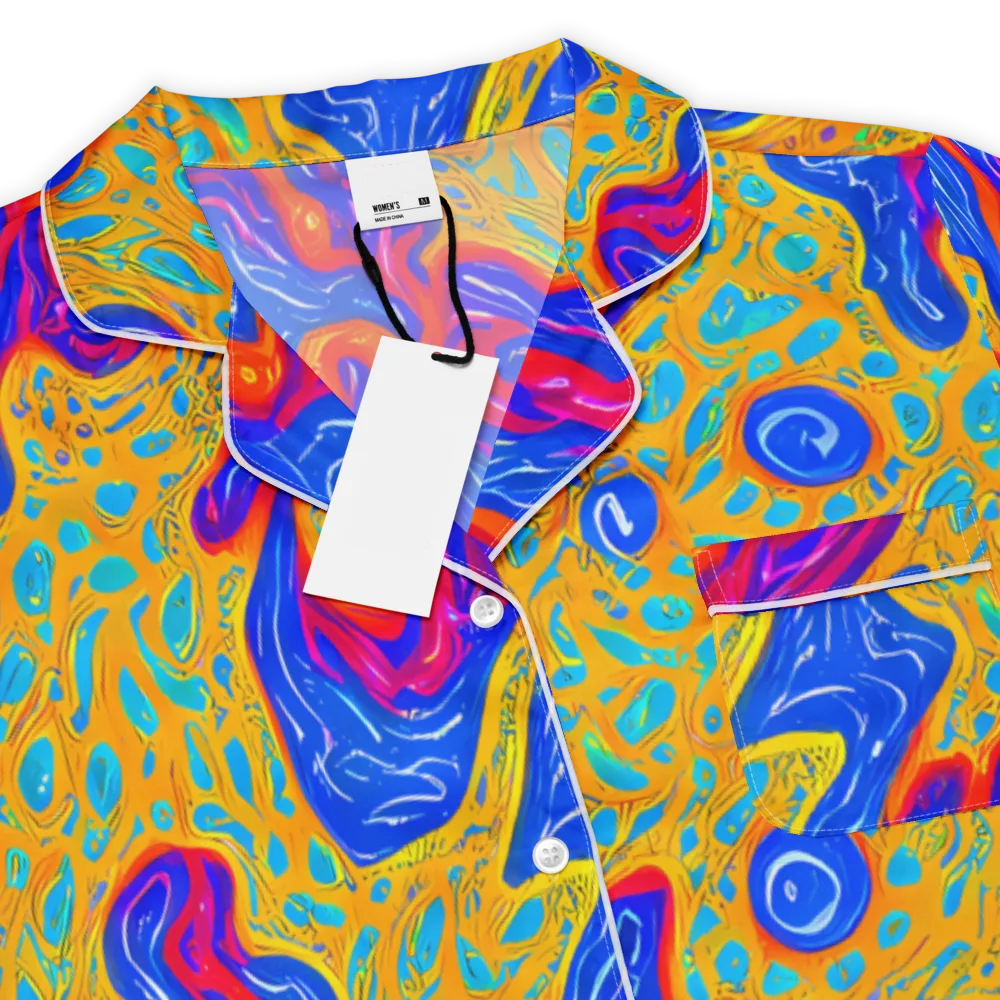 Magnetic Current on Women's Short Sleeve Pajama Top — Product details
