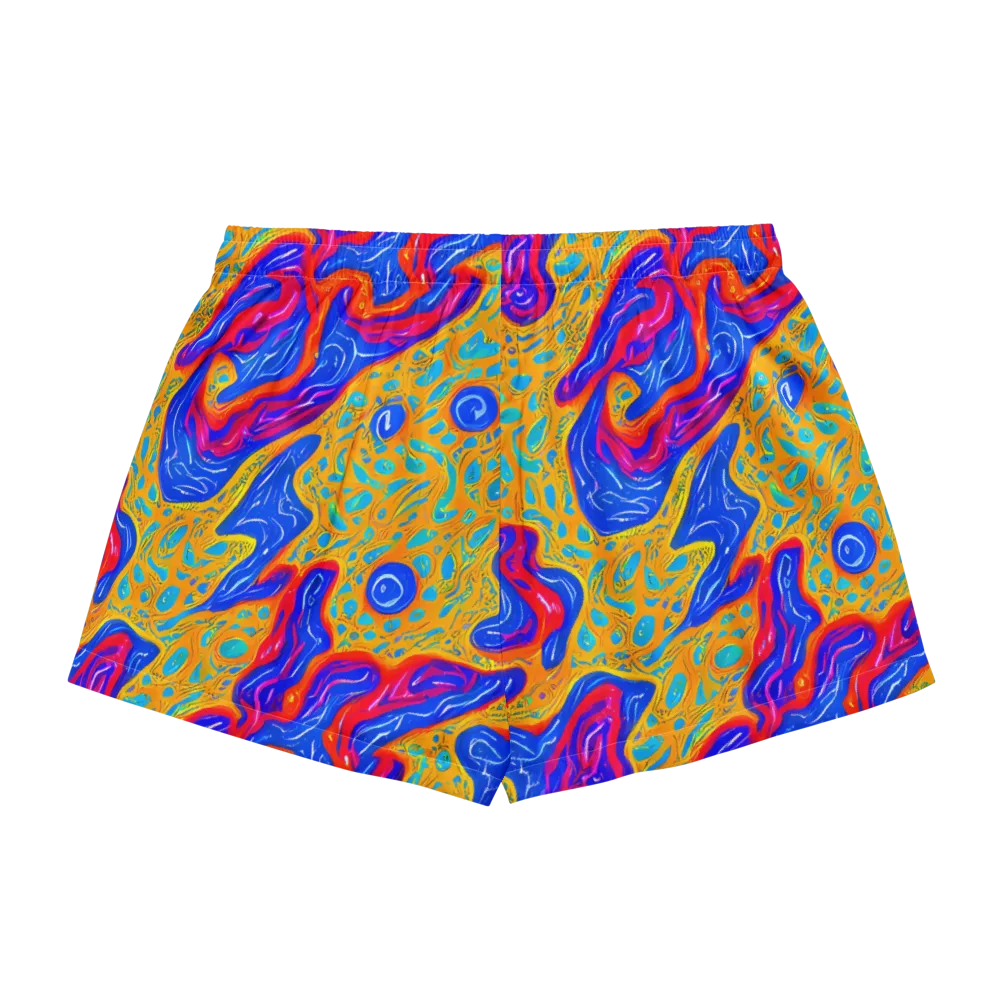 Magnetic Current on Women's Pajama Shorts — Back