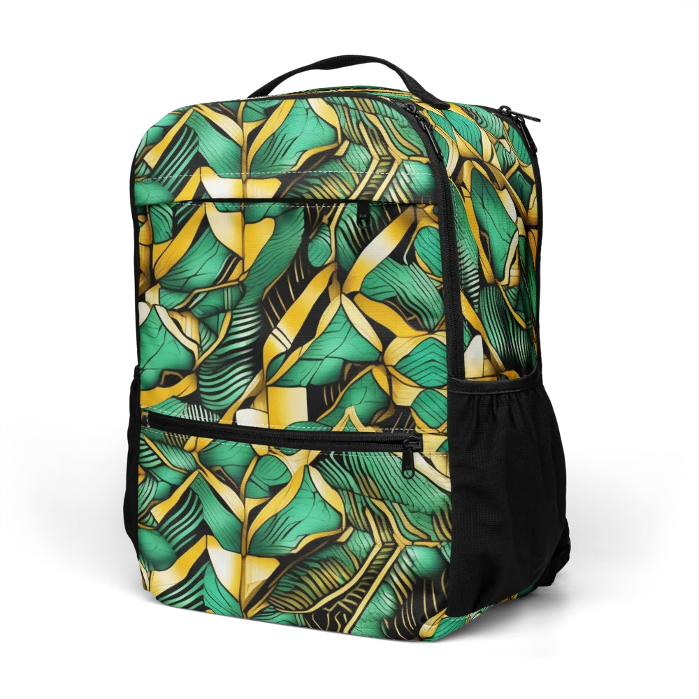 Midas Monstera on Utility Backpack — Left Front
