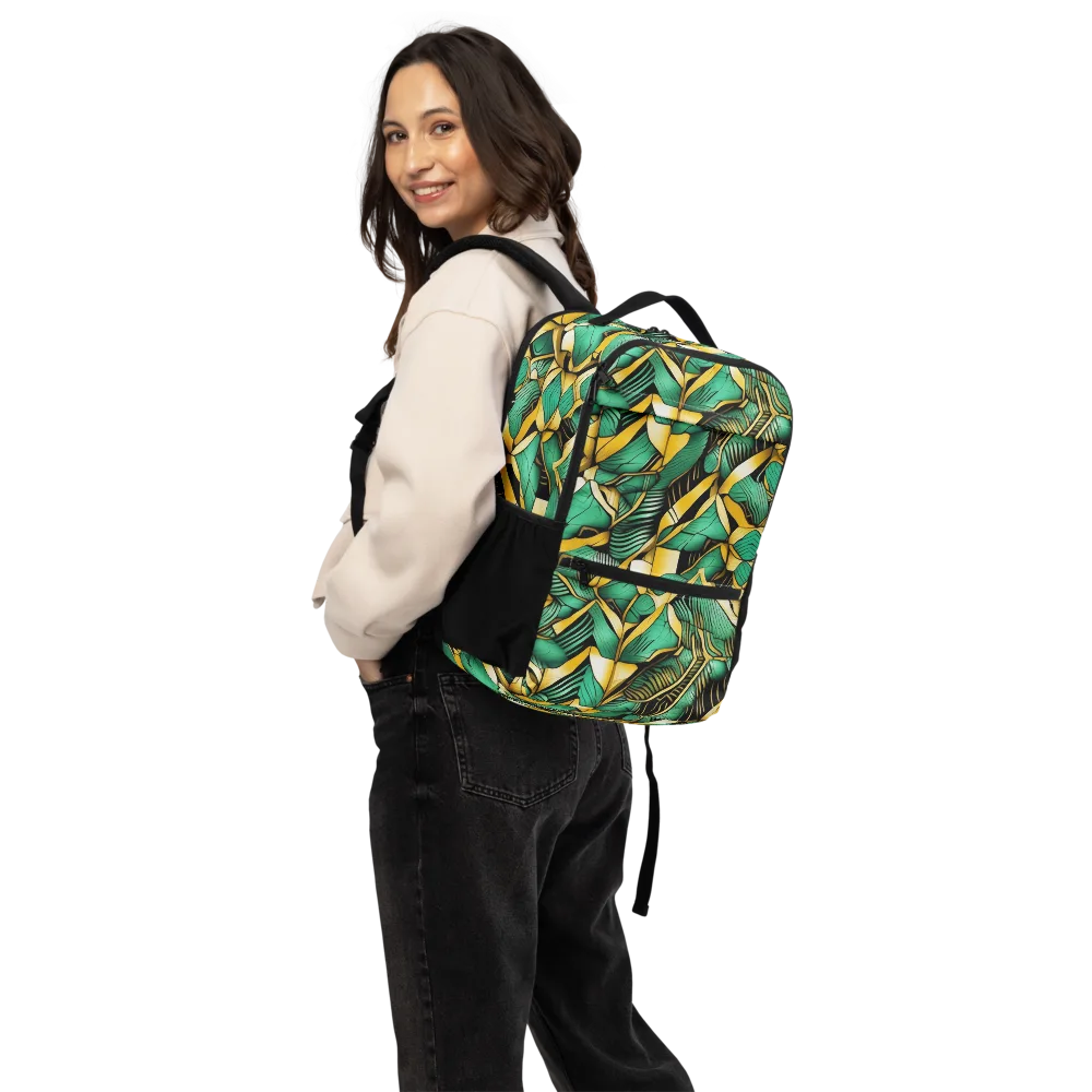 Midas Monstera on Utility Backpack — Back