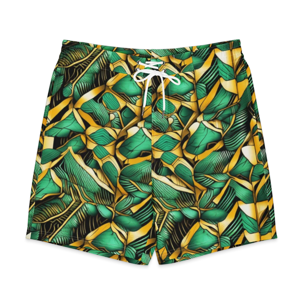 Midas Monstera on Men's Board Shorts — Front