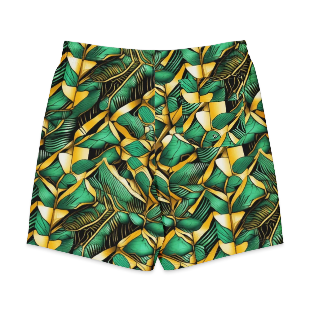 Midas Monstera on Men's Board Shorts — Back