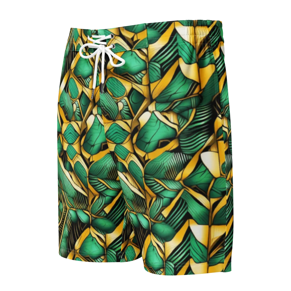 Midas Monstera on Men's Board Shorts — Front