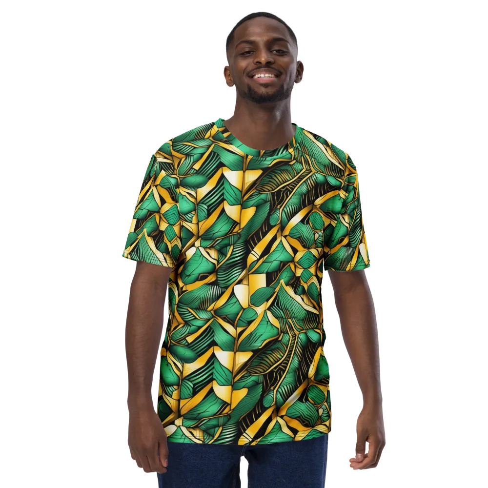Midas Monstera on Men's Crew Neck T-Shirt — Front