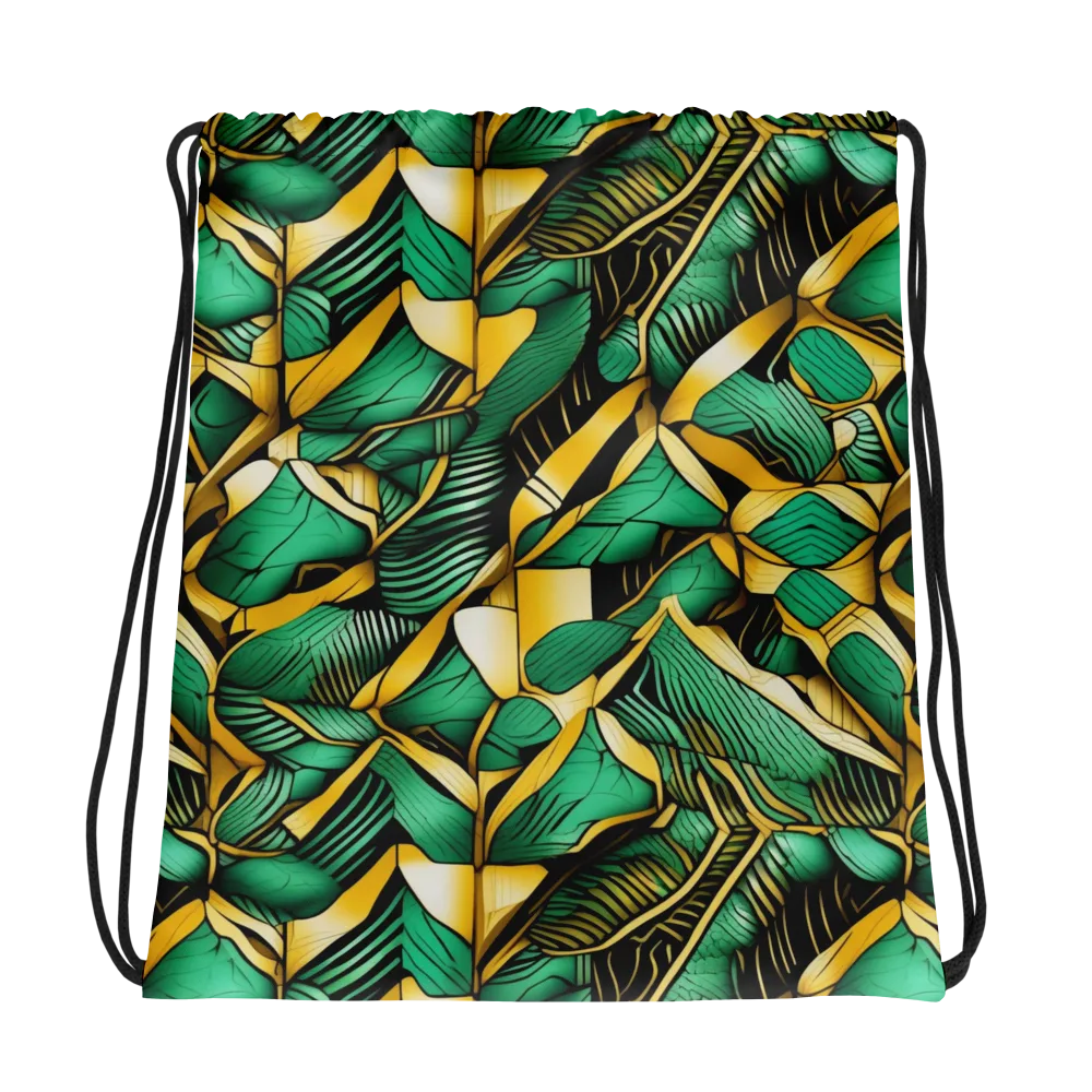 Midas Monstera on Drawstring Bag — Photo