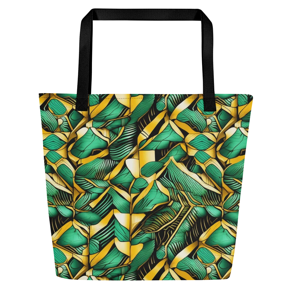 Midas Monstera on Large Tote Bag W/ Pocket — Front