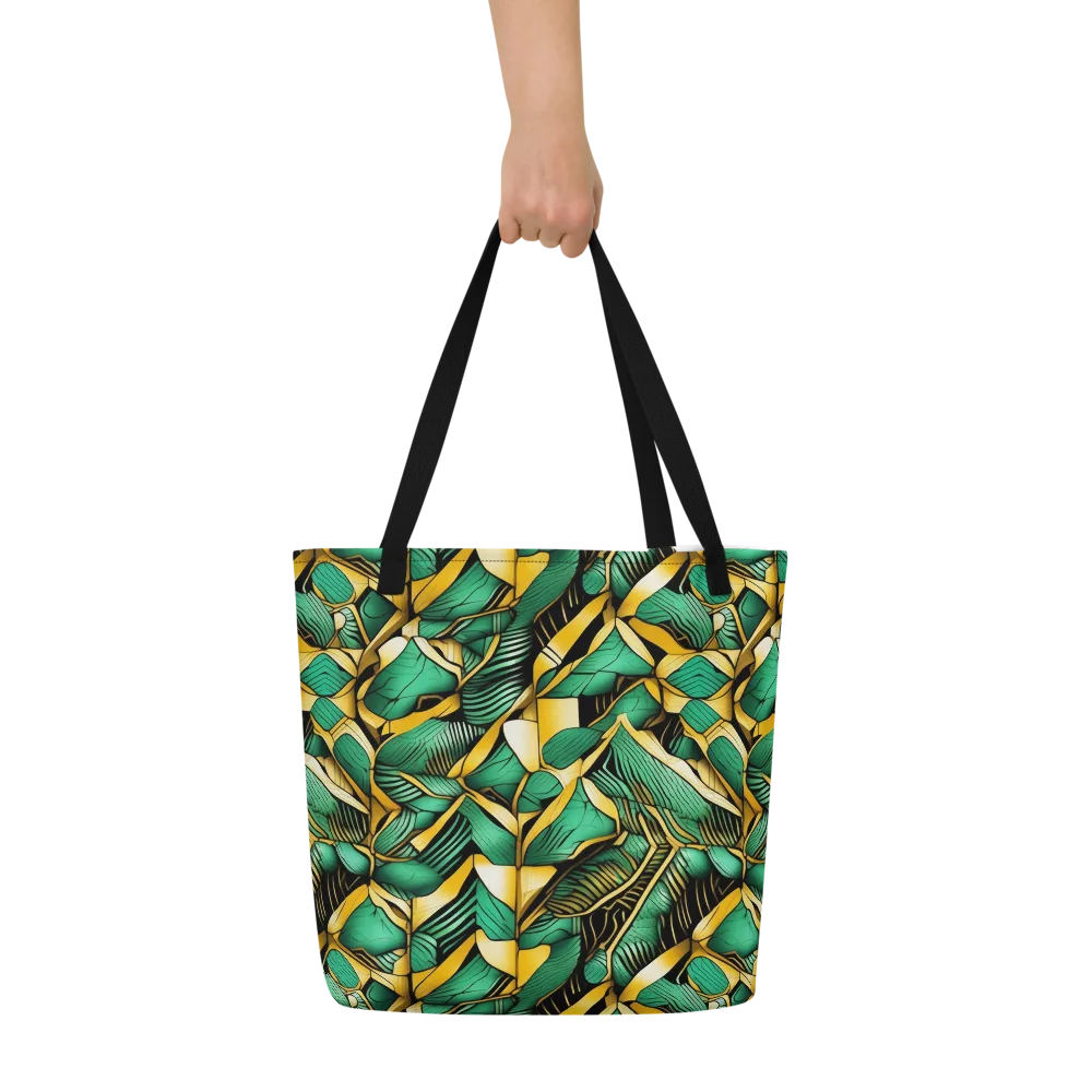 Midas Monstera on Large Tote Bag W/ Pocket — Front
