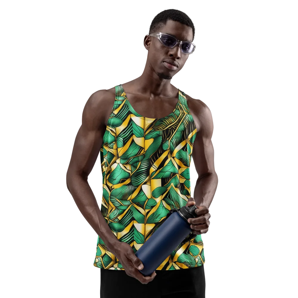 Midas Monstera on Men's Tank Top — Front