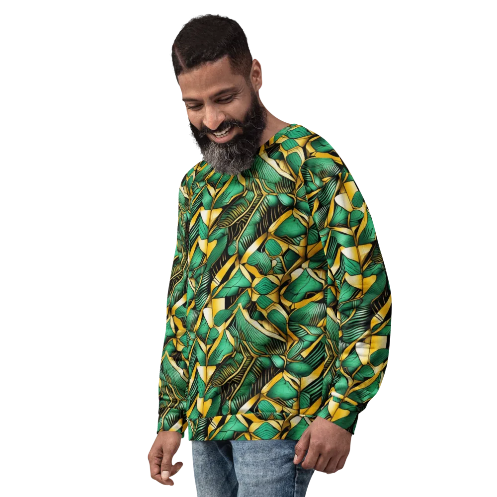 Midas Monstera on Sweatshirt — Left Front