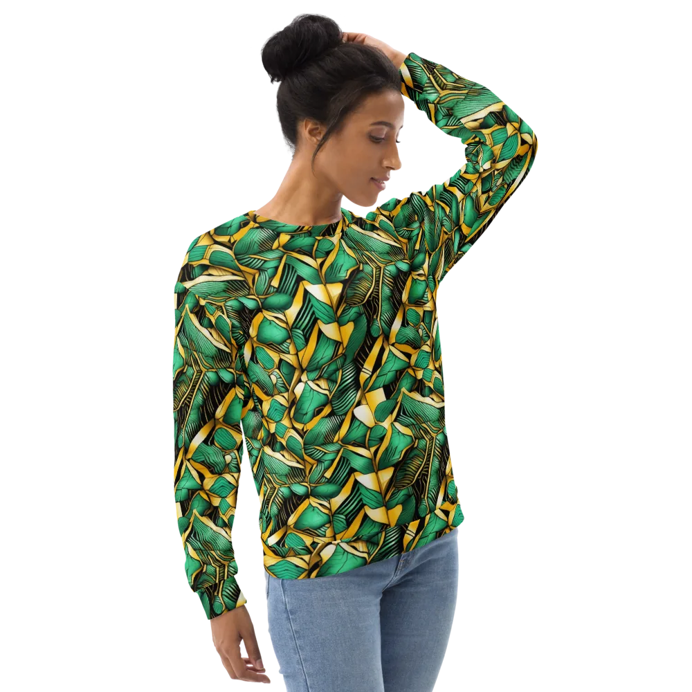 Midas Monstera on Sweatshirt — Right Front
