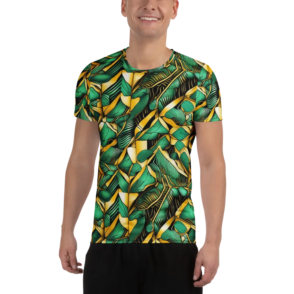 Midas Monstera on Men's Athletic T-Shirt — Front