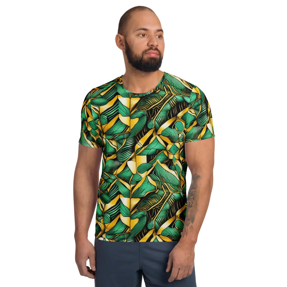 Midas Monstera on Men's Athletic T-Shirt — Front
