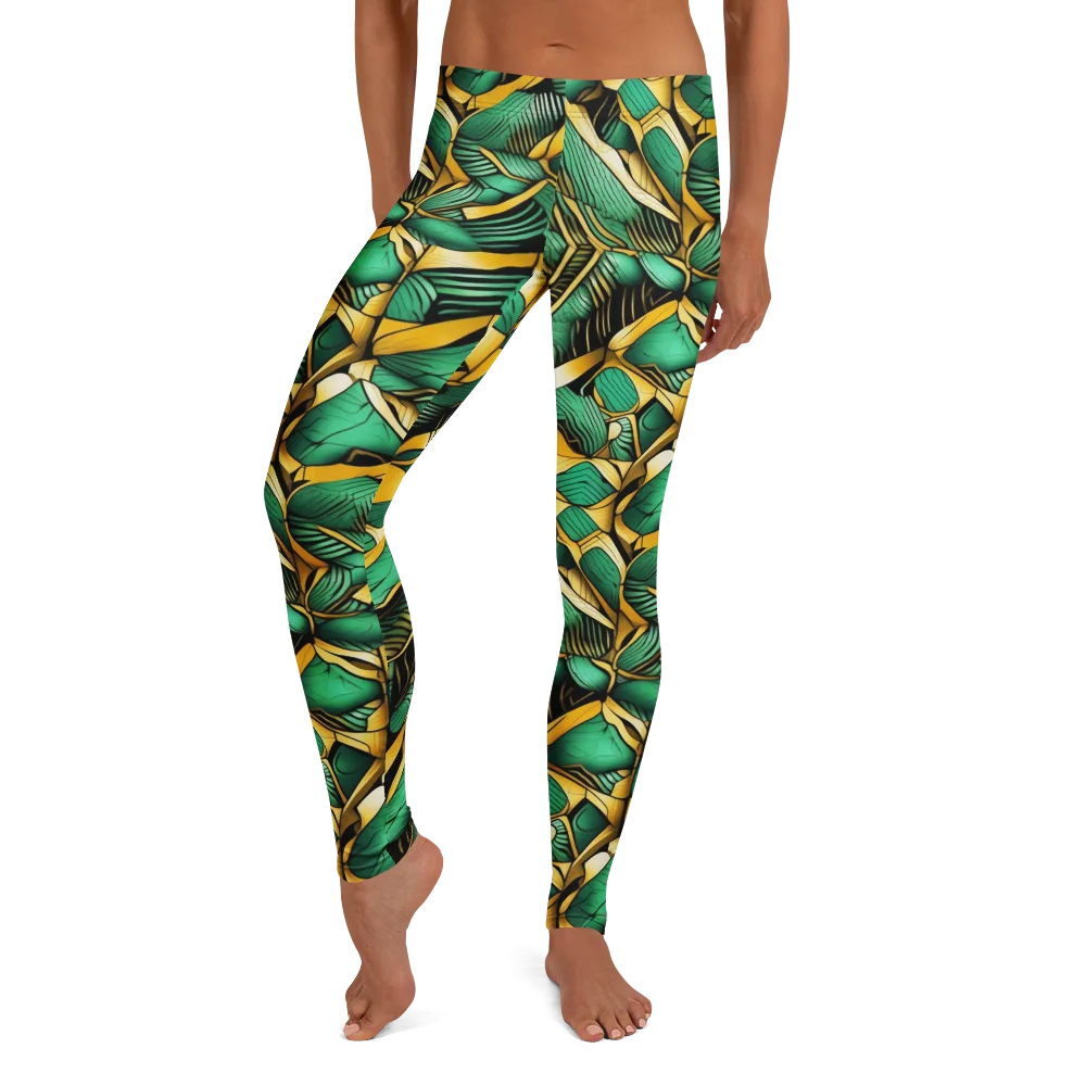 Midas Monstera on Leggings — Front