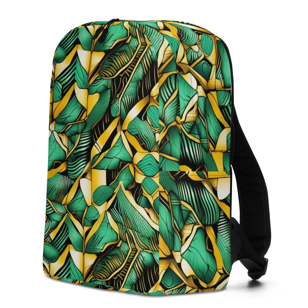 Midas Monstera on Minimalist Backpack — Left