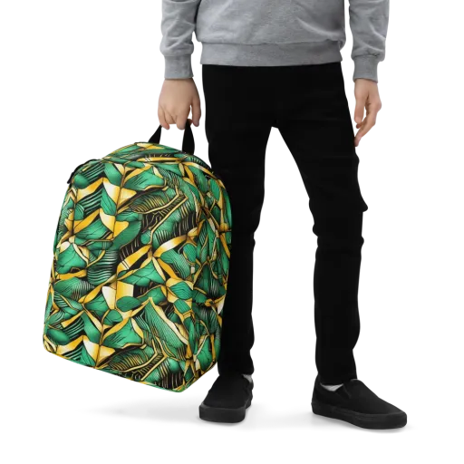 Midas Monstera on a Minimalist Backpack