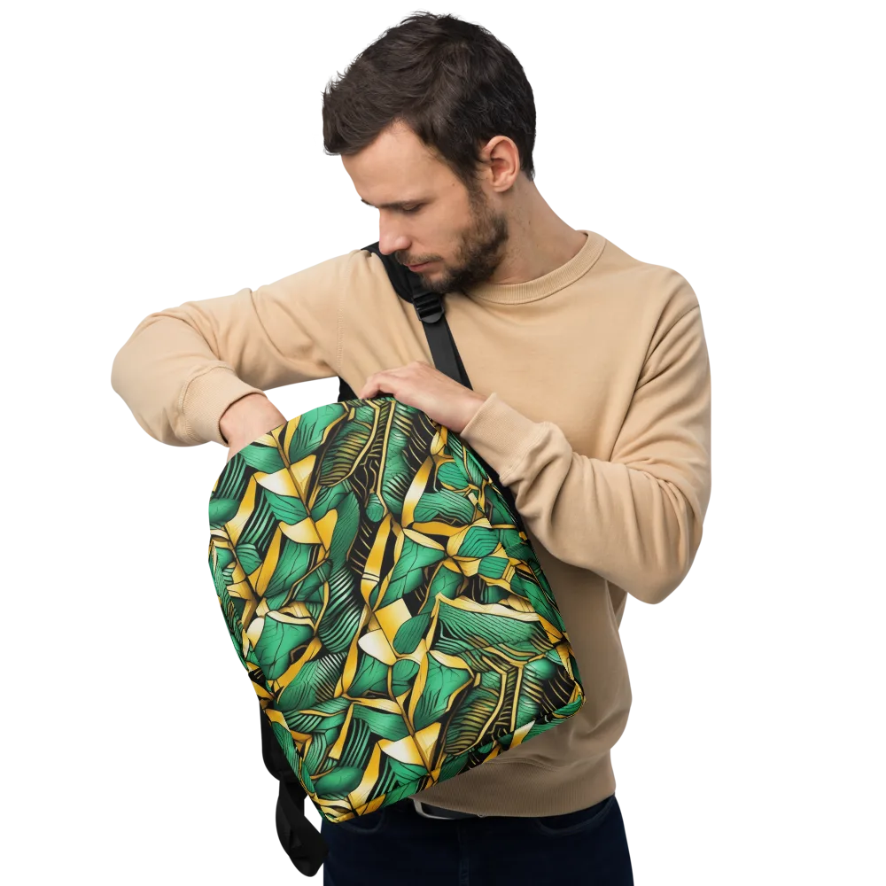 Midas Monstera on Minimalist Backpack — Front