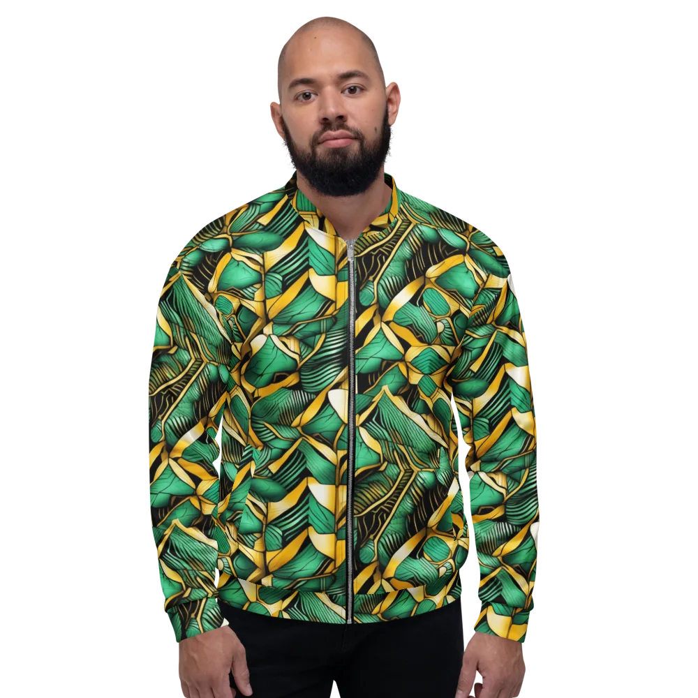 Midas Monstera on Bomber Jacket — Front