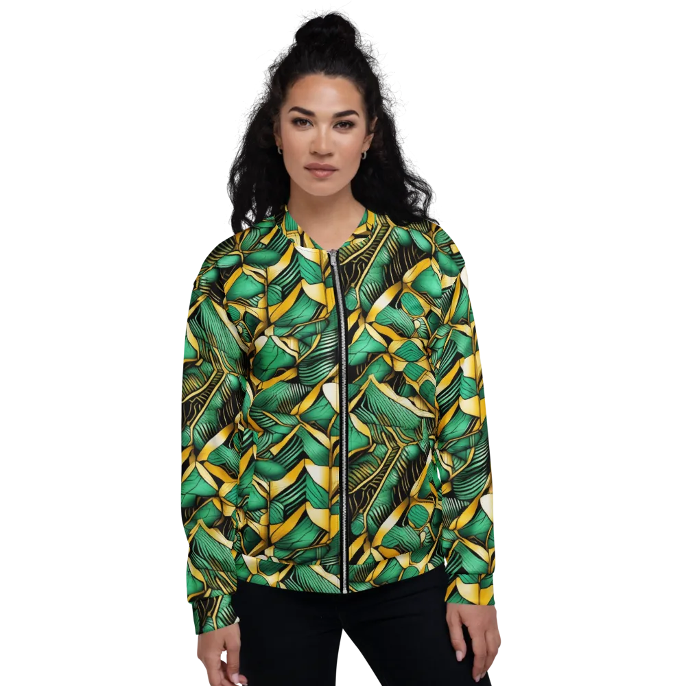 Midas Monstera on Bomber Jacket — Front