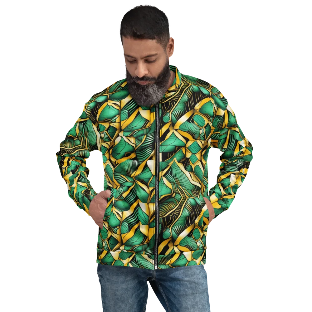Midas Monstera on Bomber Jacket — Front