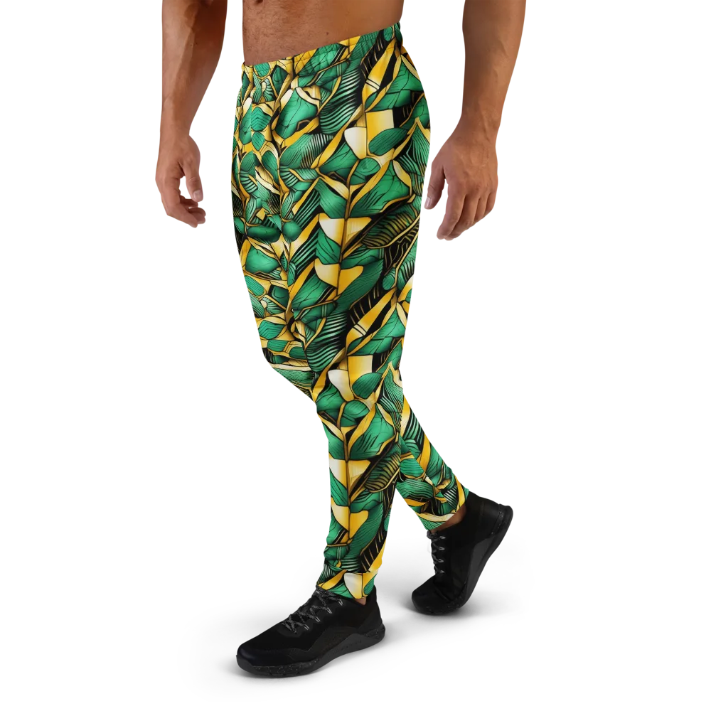 Midas Monstera on Men's Joggers — Left