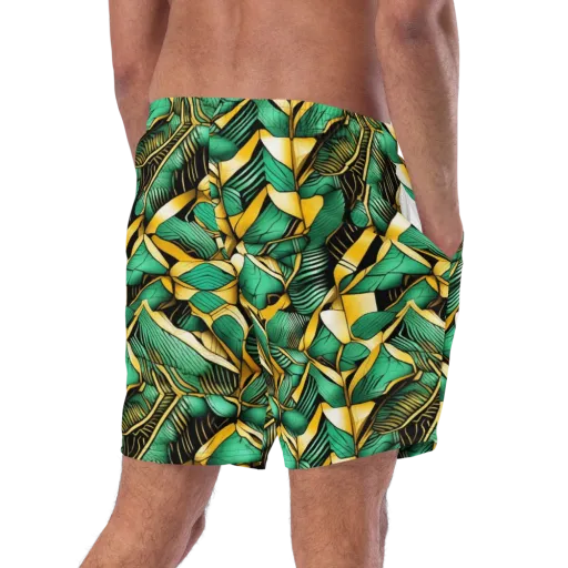 Midas Monstera on a Swim Trunks