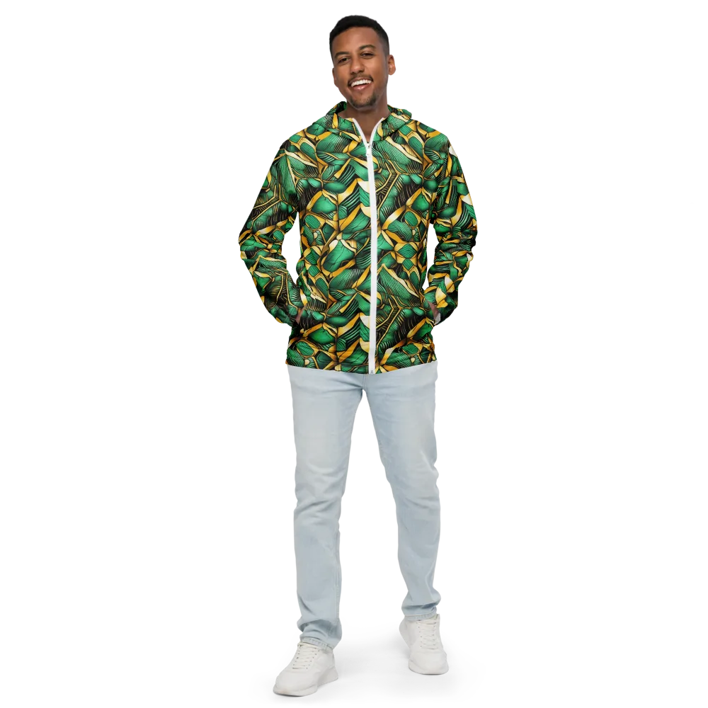 Midas Monstera on Men's Windbreaker — Front