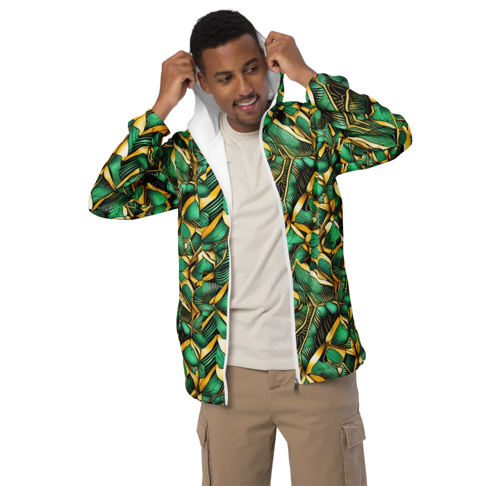 Midas Monstera on Men's Windbreaker — Front