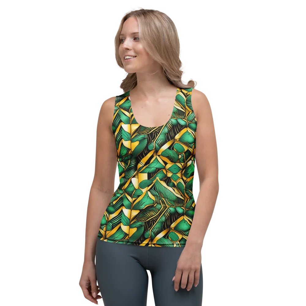 Midas Monstera on Women's Tank Top — Front