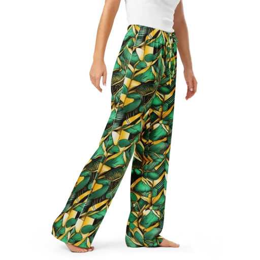 Midas Monstera on a Women's Pajama Pants