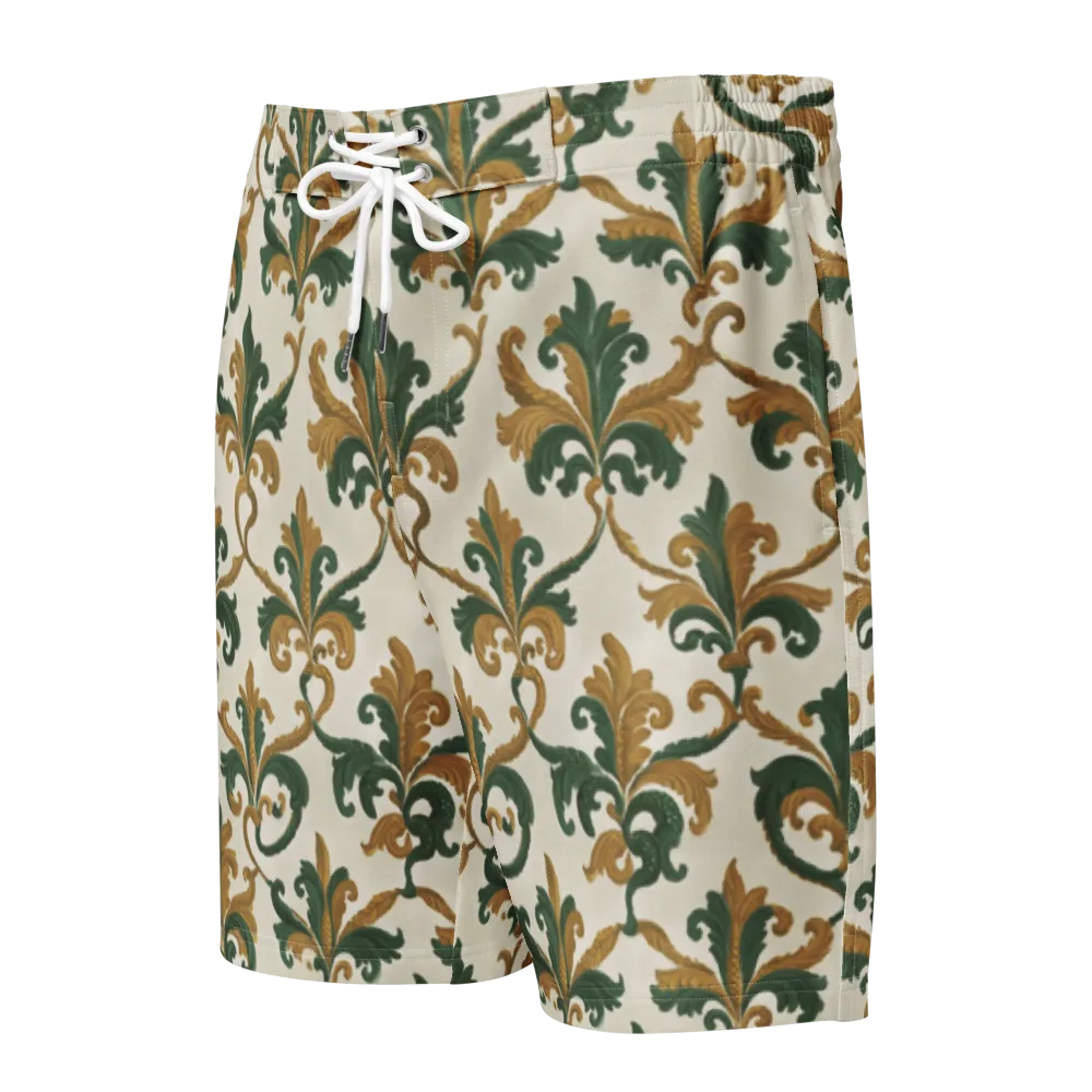 Olive Rocaille on Men's Board Shorts — Front