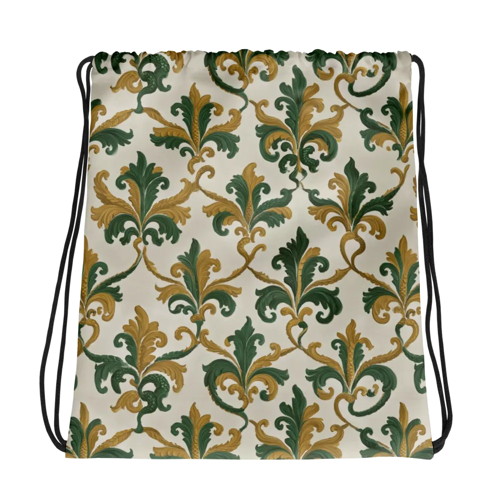 Olive Rocaille on Drawstring Bag — Photo