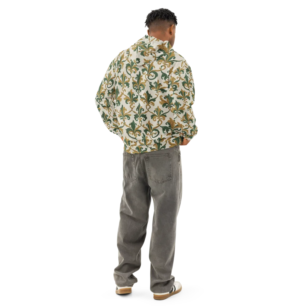 Olive Rocaille on Cotton Hoodie — Back