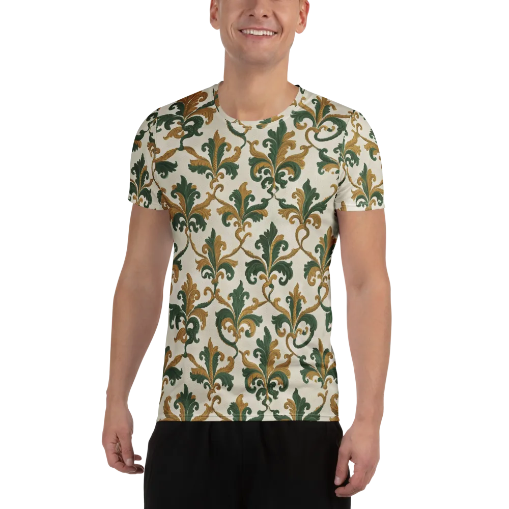 Olive Rocaille on Men's Athletic T-Shirt — Front