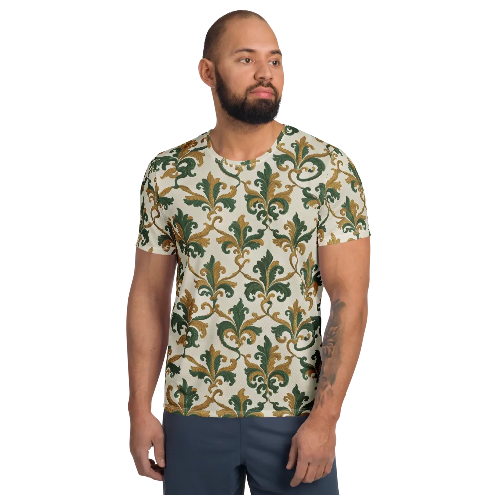 Olive Rocaille on Men's Athletic T-Shirt — Front