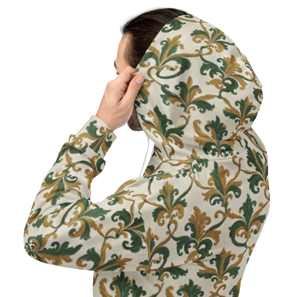 Olive Rocaille on Hoodie — Back