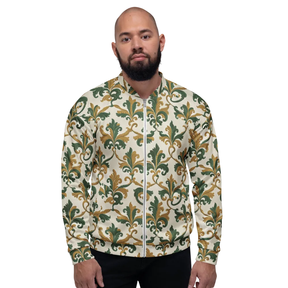 Olive Rocaille on Bomber Jacket — Front