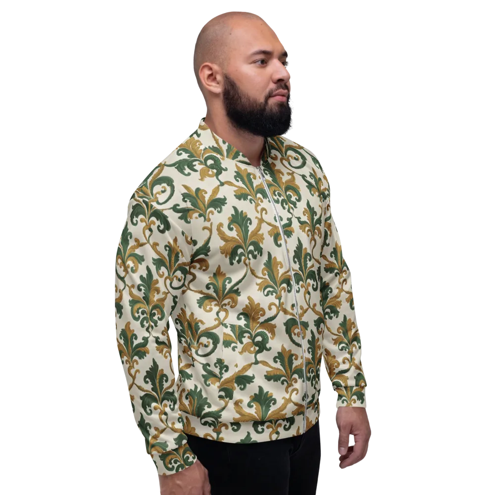 Olive Rocaille on Bomber Jacket — Right