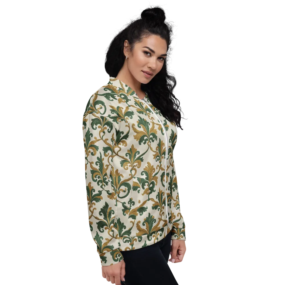 Olive Rocaille on Bomber Jacket — Right