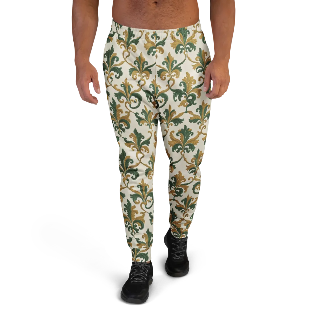 Olive Rocaille on Men's Joggers — Front