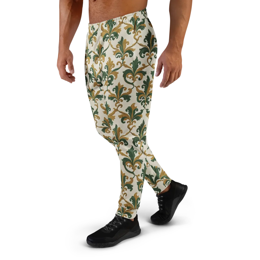 Olive Rocaille on Men's Joggers — Left