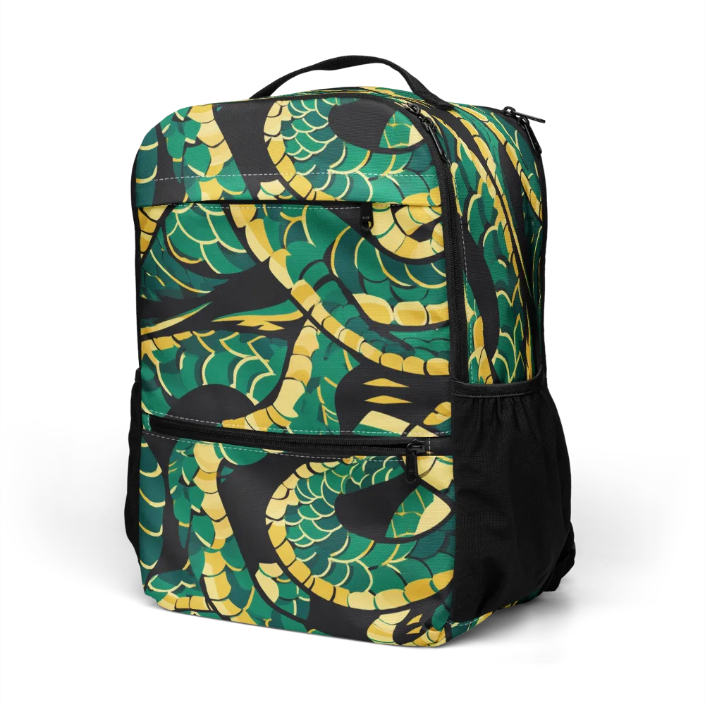 Jungle Ouroboros on Utility Backpack — Left Front