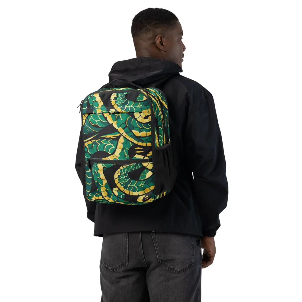 Jungle Ouroboros on Utility Backpack — Back